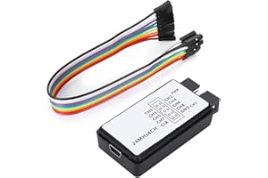 FAFEICY USB Logic Analyzer 24MHz Mini Digital Pocket Size 8 Channel Input Memory Device Set