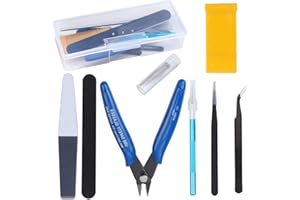 HSEAMALL 9PCS Gundam Model Tools Kit Hobby Building Craft Set per la riparazione e il fissaggio di modelli di base
