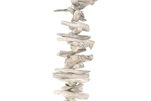 MACOSA HOME MACOSA HM76924-010 Dekohänger Treibholz-Girlande 80 cm Holzgirlande Holzhänger Hängedeko maritim Mediteran Sommer-Dekoration Wanddeko Deko zum hängen