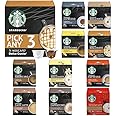 Starbucks Coffee Pods by Nescafe Dolce Gusto Pick Any 3 Packs from 7 Blends Including: Latte, Cappuccino, Espresso, Caramel, Grande and Many More
