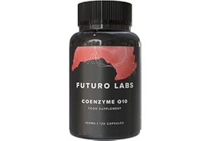 FUTURO LABS CoQ10 Supplement 200mg - Coenzyme Q10 High Strength Antioxidant Choline Supplement - 60 Day Supply