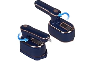 HOAPIN Plancha Portátil 1000w, Plancha de Vapor, Plancha Seca y Mojada (azul)