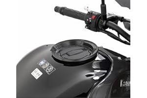 GIVI BF11 Tankbefestigung Tanklock Tankrucksäcke, Tankdeckel mit 6 Schrauben, TU, Schwarz