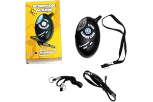 SCORPIONEXO Scorpion LED Mini Handalarmgerät Mini Alarm Personalalarm ca. 120 db laut