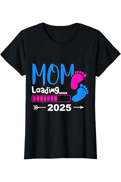 Regalo Nonna Gravidanza Maglietta Gravidanza 'Mamma 2021 Loading