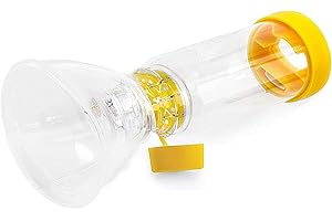 FREE-SPACE Chamber Plus Flow-Vu antistatico con maschera per adulti Large (Yellow)