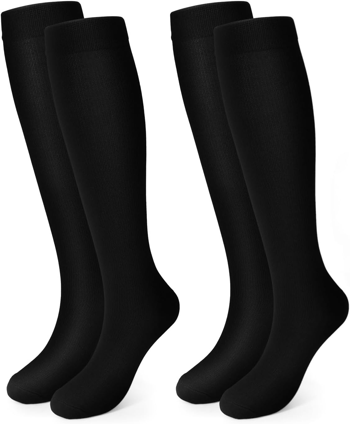 Pnosnesy Compression Socks, (2/4/6/7 Pairs) for Men & Women 15-20 mmHg is Best for Athletics, Running, Flight Travel, Support