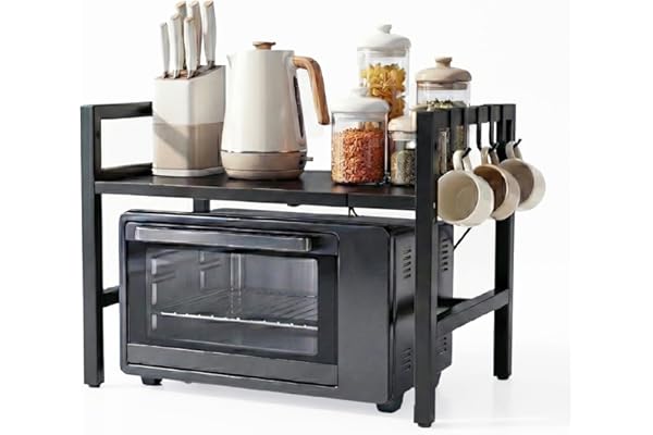 Lifelong Metal Microwave Stand Oven, OTG Stand for Kitchen Multipurpose Top Rack for Kitchen Tiered Shelf Storage Durable, Rust-Free & Anti Scratch Design Stand with Up to 15kg Capacity