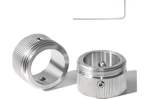 Litorange 2pcs 304 Edelstahl Heizungsventil adapter,Heizkörperventil Thermostatkopf mit den Streifen,Heizkörperthermostat RA Adapter auf M30*15