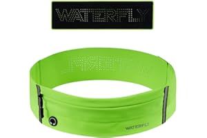 Waterfly Cinturón de Correr Ultrafina Hombre Mujer Riñonera Running para Maratón Trotar Hacer Ejercicio Deportes Fitness