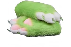 Pälsdräkt tassar handskar flera färger att välja mellan lurviga klor cosplay utställning kostymer katt tass handske
