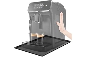 LAOYE Tappetino macchina caffe 48x29 cm Tappetino silicone bordi Tappeto macchina caffè base caffè vassoio macchina caffe nespresso sotto compatibile con De'Longhi Magnifica, Philips LatteGo, Cecotec