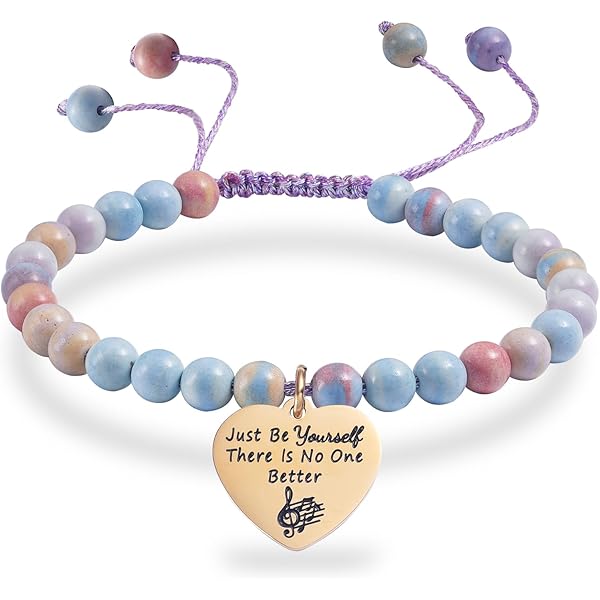 กำไลข้อมือลายโน้ตดนตรี KOXMOON สำหรับผู้ชาย - เชือกไนลอนปรับขนาดได้ ของขวัญเครื่องประดับสำหรับคนรักดนตรี