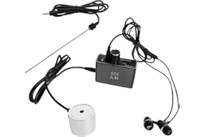 Sunydog Rilevatore di perdite d'acqua,Sensore Kit Tester per Monitor di Perdite di Tubo Acqua con Doppia Sonde Auricolare Kit di Accessori per Localizzatore di Tubi Acqua ad Alta Sensibilità