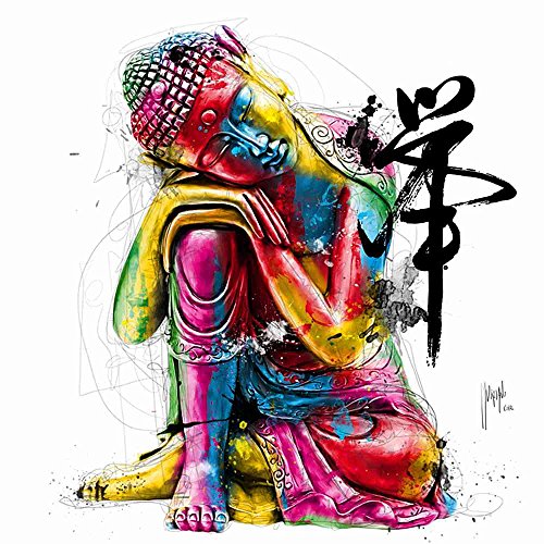 Kunst für Alle Reproduction/Poster: Patrice Murciano Buddha - Affiche, Reproduction Artistique de Haute qualité, 70x70 cm