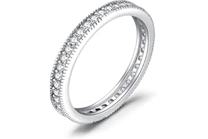 JewelryPalace 3 Anelli Donna Argento 925, Fedine Fidanzamento Coppia Creato Moissanite Zirconia, Diamante Simulato Anniversario Matrimonio Promessa Sposa Band Tre Ori Anelli Donna Set, Gioielli Donna