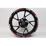 BIKE-label 710002-VA Felgenrand Aufkleber Racing 1000 Rot