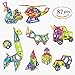 Produktbild Magnetische Bausteine Spiel Bausteine Magnetische und bunte Kit von 87 kreatives Spielzeug Bestes Geschenk für Kinder ab 3 Jahren