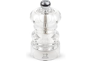 Peugeot - Nancy Manual Salt Mill - Adjustable Grinder - Acrylic, Clear, 9 cm