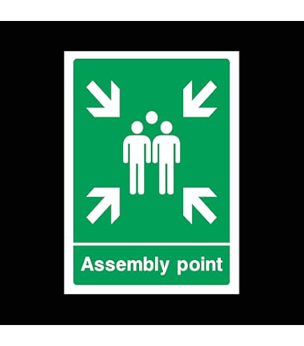 vsafety 12004 AN-R Fire Action Sign, generale Fire Action divieto/Non
