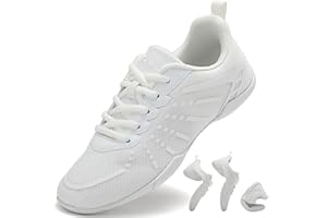 Kvwqoty Scarpe Cheerleader Scarpe da Ginnastica Donna Cheerleading Ballo Allenamento Ginnastica Antiscivolo Cheer Bambina Jazz Yoga Fitness Varsity