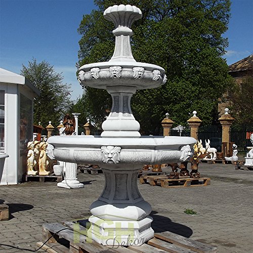 Springbrunnen Etagen Dekoration Zierde Park Garten Beton Stein - 2