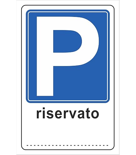 Cartello Personalizzato Parcheggio Vietato Con Testo A Scelta – 30x20 Cm – Alluminio Composito 3mm Con Fori, Rimozione A Pagamento
