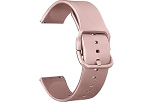 MUGUST Bracelets de Montres Silicone 20mm 22mm, Remplacement Dégagement Rapide pour Femme Homme 20mm 22mm