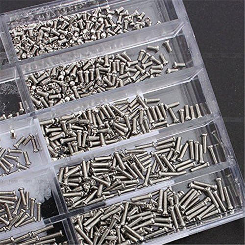 1000x Stainless Steel Screws Kit For Micro Eyeglass Watch Repair Tool 1.6-5.5mm