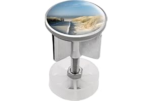 Sanitop-Wingenroth 19477 8 Bouchon d´évier Motif Dunes en Metal, Multicolore