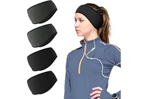 AYBUY Bandeau Cache-Oreilles, 4 Pcs de Sport Pour Course à Pied, d'Hiver Pour Les Oreilles, de Ski Pour Yoga, Cyclisme, Basket-Ball, Fitness