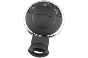 CARCASASCHULAS MN-1 Carcasa Llave Mini Cooper 3 Botones Countryman S R56 Plata