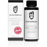 Slick Gorilla Volumizing and Texturizing Hair Powder for Men, 20 g | Vegan, natural formula with silica and glycerin, created