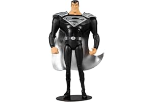 McFarlane TM15191 DC Multiverse 7-calowy Animowany Superman (czarny garnitur) - Figurka kolekcjonerska, wielokolorowa