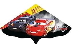 GÜNTHER FLUGSPIELE 1182 - Latawiec dziecięcy Disney Cars Lightning McQueen, gotowy do lotu, jednolinkowy latawiec z wytrzymałej folii dla dzieci od 4 roku życia