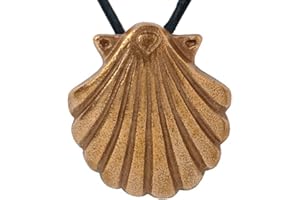 Jakobsweg [Bewahrer] Pendente conchiglia dei pellegrini grande in bronzo