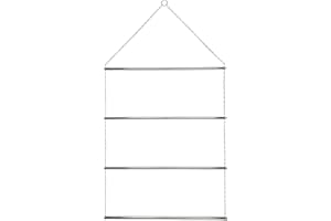 JA Horse Supporto da soffitto per scale, in metallo, per cavalli (60 cm, argento)