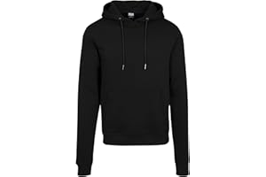 Urban Classics Męska bluza z kapturem Basic Terry, męska bluza z kapturem, dostępna w wielu różnych kolorach, rozmiary od S do 5XL, Black (Black 0007), XL