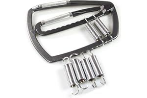 DoMyfit Hand Gripper, 22,7 à 453,6 kg réglable pour avant-bras, Acier à ressort argenté, Exerciser de force de main