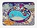 Produktbild OQUYCZ Sea Animals Bath Mat, Cartoon Illustration with Smiley Whale in Bubble Water Waves Starfish Coral, Plush Bathroom Decor Mat with Non Slip Backing, 23.6 W X 15.7 W Inches, Aqua Purple