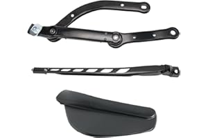 Attisfiera Bras d'essuie-glace avant, bras d'essuie-glace, tige d'essuie-glace pour E60 E61 E63 E64 avec capuchon 61617185366 Bras d'essuie-glace avant droit 61617035103