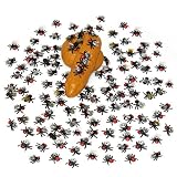 100 piezas Moscas plásticas realistas del plástico & 1 Lot Falso Poo /...