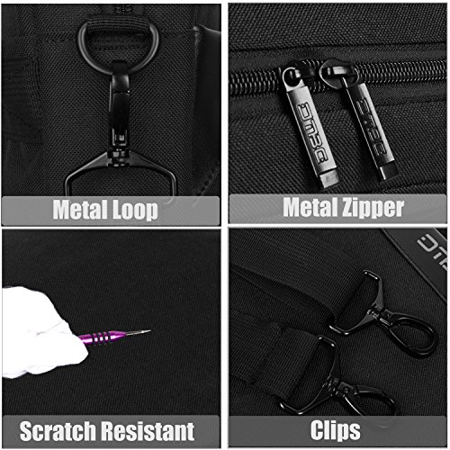 Laptop Tasche, DTBG 15,6 Zoll Nylon Schultertasche Messenger Bag Portable Handtasche Geschäftstermin Aktentasche Laptoptasche für 15-15,6 Zoll Tablet / Ultra-book / Macbook / Chromebook (Schwarz) - 7