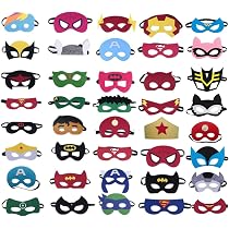 30 Masques Animaux En Feutrine - Déguisement Enfants - Élastique Adjustable - Fête, Halloween, Carnaval