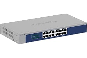 NETGEAR 16 Port Gigabit Ethernet Ohanterad Nätverksswitch GS516