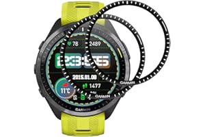 IQShield Verre Trempé pour Garmin Forerunner 965, Haut Définition Protection écran, Vitre Protection de Anti Rayures, 3D Couverture Complète, Sensible au Toucher, Sans Bulles- 2 Pièces