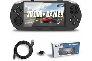ZYGSEVE Handheld Game Console with 4.5-Inch IPS Screen, 20,000+ Pre-Installed Games, 64GB Memory, 15+ Emulators & 3000mAh Battery