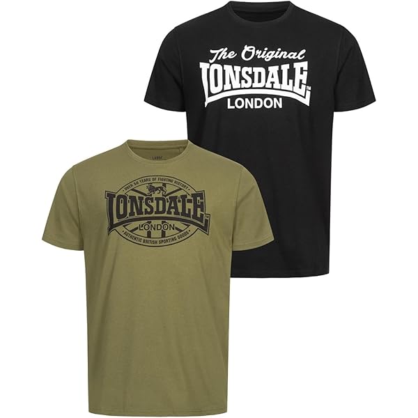 Lonsdale Herren T-Shirt Altandhu - Klassiker Mit Markenlogo