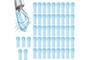 IKOPFLN 50 Pezzi Copripunte di Ricambio per Cucchiaio per Orecchie in Silicone Accessori per la Pulizia del Cerume per Adolescenti Adulti