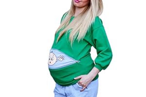 Q.KIM Donna Autunno Manica Lunga Felpa Per la Madre Felpa Top Sweatshirt con Stampa